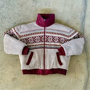 Vintage Reversible Nordic Bomber Jacket